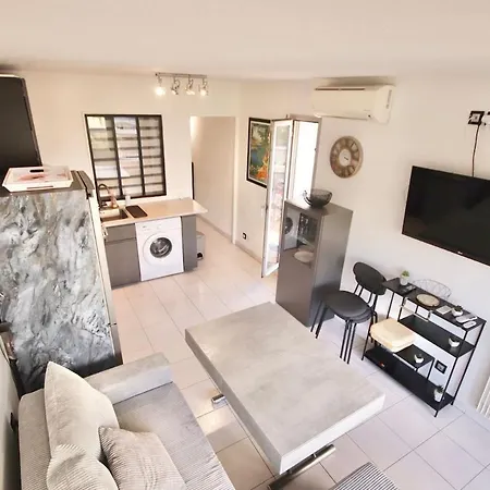 Lejlighed Lovely 2 25m2 - Pool - Ac - Terrace Antibes